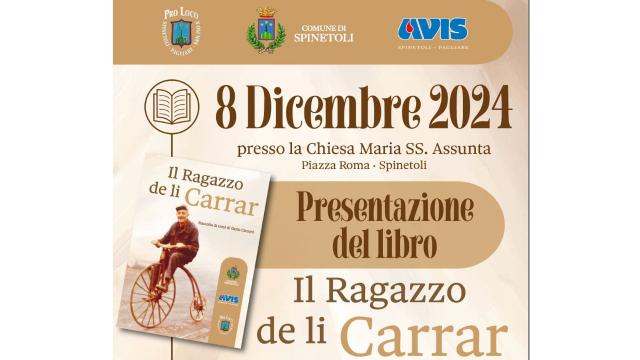 Spinetoli, amministrazione comunale presenta il libro ''Il ragazzo de’li Carrar''