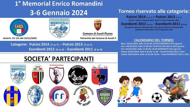Monticelli Calcio, tutto pronto per il primo memorial 'Enrico Romandini' con 24 squadre giovanili