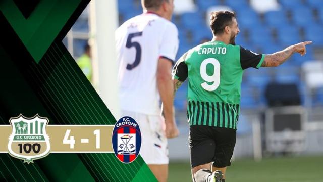 Sassuolo-Crotone 4-1, highlights