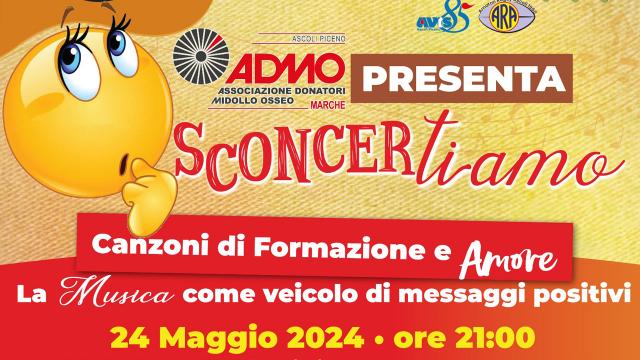 'Sconcertiamo': al Break Live di Ascoli Piceno ADMO, AVIS e tanta musica per promuovere la donazione di midollo osseo 
