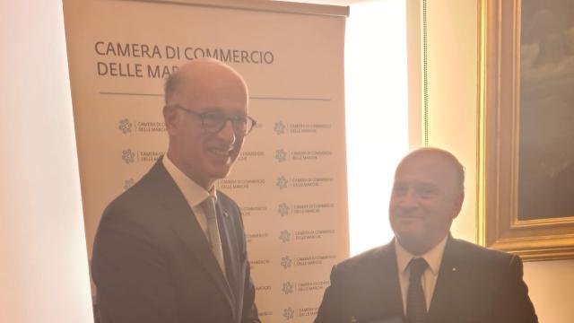 Regione Marche, presidente Camera di Commercio delle Marche Sabatini incontra ambasciatore del Belgio Pierre-Emmanuel