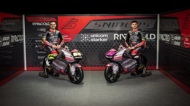 Moto3, lo Snipers Team presenta le nuove livree. Fenati: “Non vediamo l'ora di scendere in pista”
