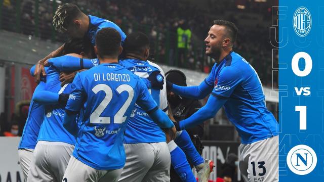 Milan-Napoli 0-1, highlights