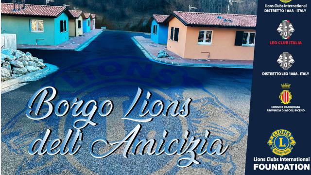 Arquata del Tronto, cerimonia di donazione di sei case realizzate dalla Fondazione Lions club