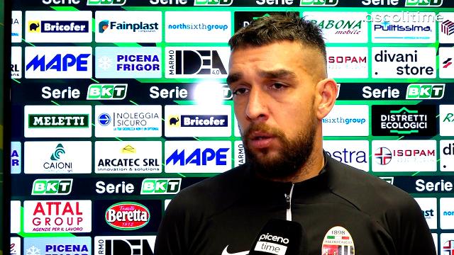 Ascoli-Cittadella 0-0, la voce di Bellusci in zona mista: “Bisogna fare un girone di ritorno totalmente diverso”