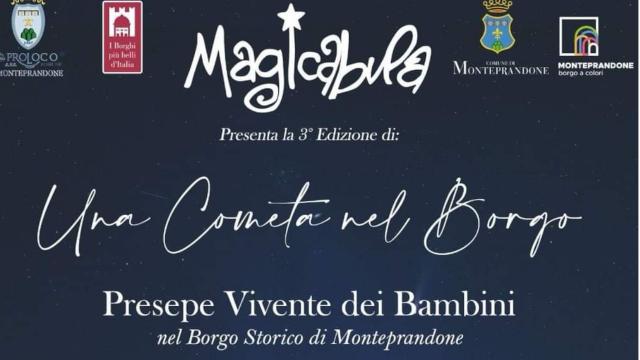 Monteprandone, 'Una cometa nel borgo': va in scena la terza edizione del presepe vivente dei bambini