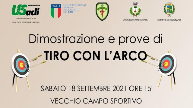 Tiro con l'arco, dimostrazione e prove libere al vecchio campo sportivo di Maltignano