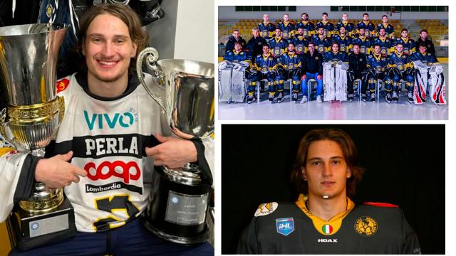 Hockey su ghiaccio: la storia di Rocco Perla, da Pretare di Arquata al titolo italiano con i Mastini Varese