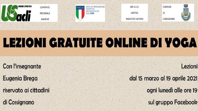 Cossignano, attività gratuite online per i cittadini nel periodo del distanziamento sociale