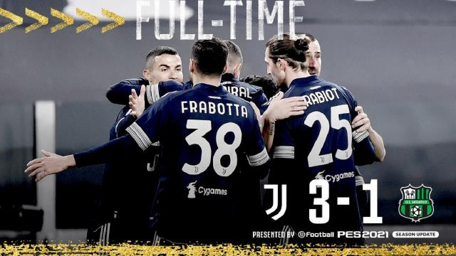 Juventus-Sassuolo 3-1, highlights