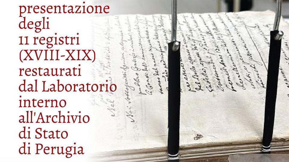San Benedetto del Tronto, presentazione documenti storici restaurati e restituiti da Archivio di Stato di Perugia 
