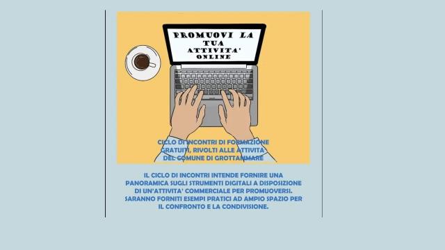 Grottammare: ''Promuovi la tua attività on line'', corso in municipio
