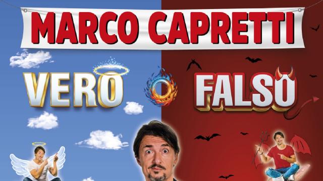 Ascoli Piceno, al PalaFolli in scena lo spettacolo ''Vero o Falso'' di Marco Capretti