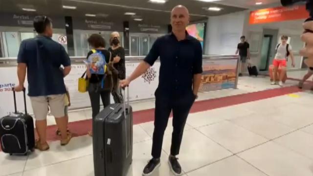 Palermo, arrivato in città Eugenio Corini: ''Carico e motivato. Vi aspetto Sabato allo stadio''