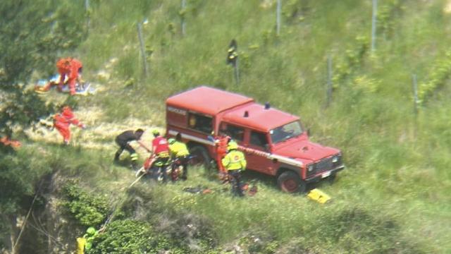 Castorano, uomo scivola in un dirupo. Soccorso e recuperato dopo un'ora dai Vigili del Fuoco