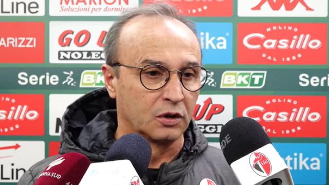 Bari-Sudtirol 2-1, voci Marino (“Tensione eccessiva nel 1° tempo”) e Valente (“Grande partita, con giusta mentalità”)