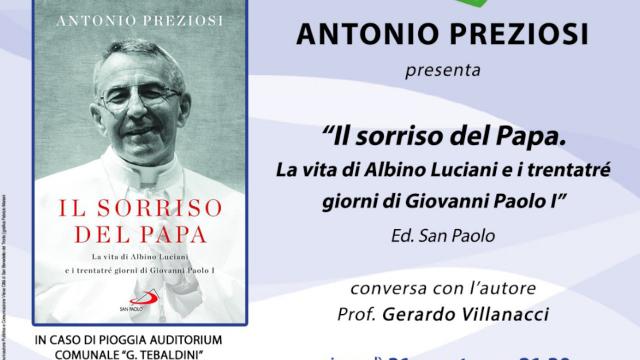 San Benedetto del Tronto, Antonio Preziosi presenta il suo libro 'Il sorriso del Papa'