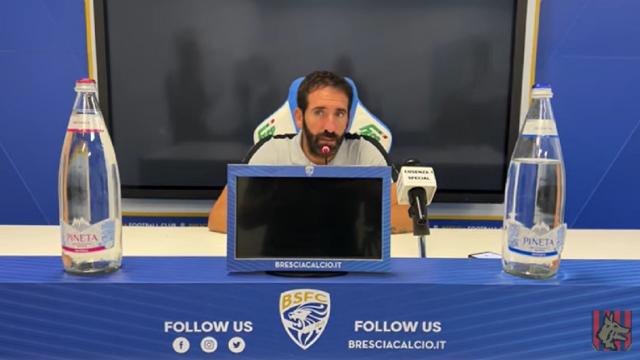 Brescia-Cosenza 1-0, voci Gastaldello (“Rivincita dell'anno scorso”) e Caserta (“Pallino del gioco nostro nel 1° tempo)