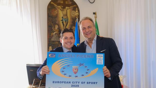 Ascoli Piceno è Città Europea dello Sport 2025. Fioravanti: “Buon lavoro fatto finora ci spinge a migliorare”