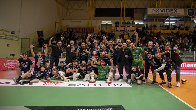 Pallavolo Serie A2, altra grande vittoria della Videx Yuasa Grottazzolina contro Cuneo