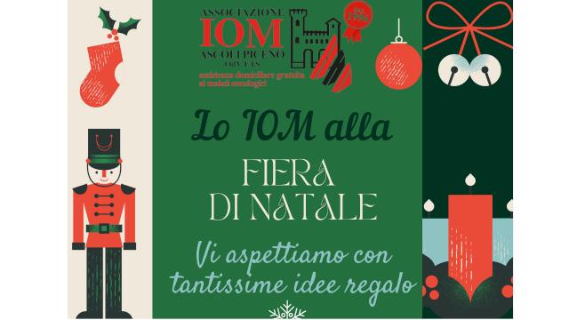 Iom Ascoli Piceno alla Fiera di Natale con regali solidali e creativi per supportare l'associazione