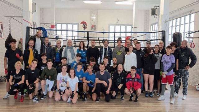 San Giorgio Boxing di Porto San Giorgio, primo allenamento collegiale regionale di Sparring io e Gym boxe