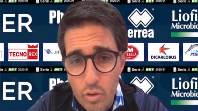 Vicenza-Pescara 1-0, la voce di Grassadonia: “Approccio non positivo, sicuramente ha influito ko con Ascoli”