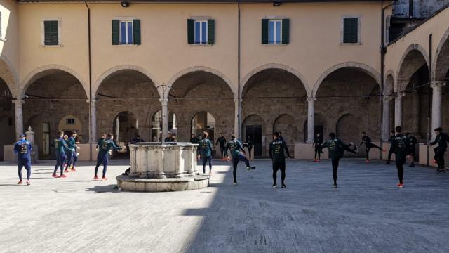 Ascoli Piceno, per l'Italia Under 20 risveglio muscolare nella cornice del Chiostro di San Francesco