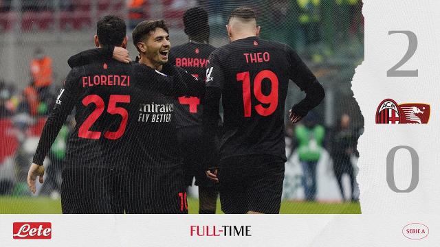 Milan-Salernitana 2-0, highlights