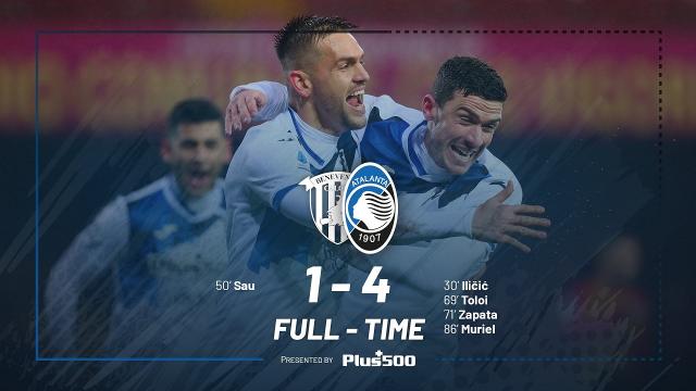 Benevento-Atalanta 1-4, highlights