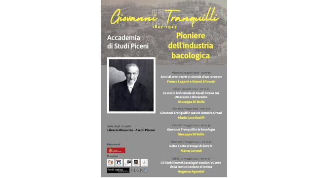 Ascoli Piceno, ciclo di incontri dedicati a Giovanni Tranquilli e alla storia della Bacologia Picena