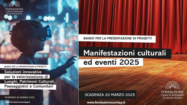 Valorizzazione del patrimonio e manifestazioni culturali: Fondazione Carisap in campo con oltre mezzo milione di euro