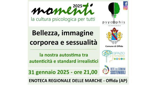 Offida, torna ''PsycOphis'': si parlerà di bellezza, immagine corporea e sessualità