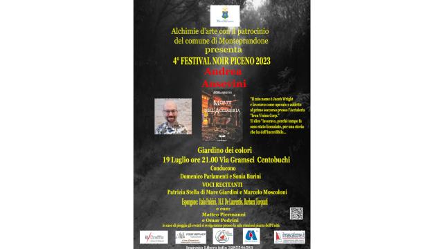 Monteprandone, terzo appuntamento del Festival Noir Piceno dell'associazione Alchimie d'Arte