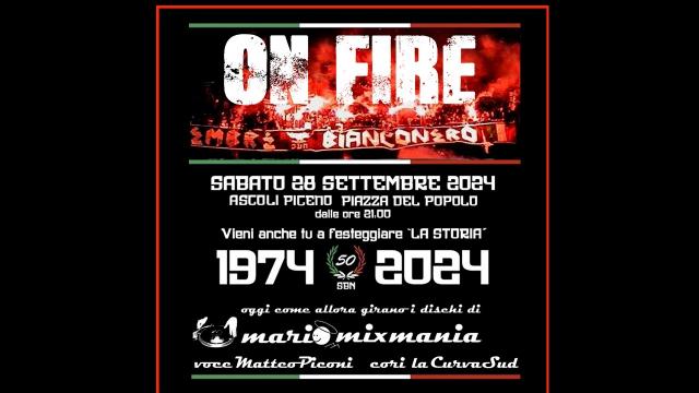 Ascoli Calcio, in Piazza del Popolo la festa per i 50 anni del Settembre Bianconero