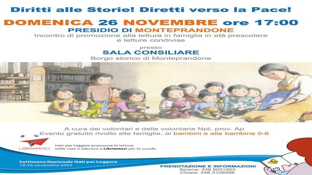 Monteprandone: ''Nati per Leggere'' e ''Nati per la Musica'', tutti gli appuntamenti 