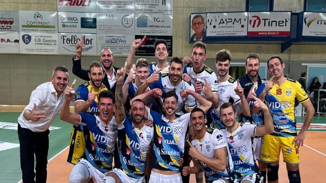 Pallavolo Serie A3, la Videx Grottazzolina si impone 3-1 a Prata di Pordenone