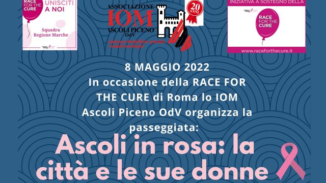 Ascoli Piceno: in occasione della 'Race for the Cure' passeggiata per le vie della città contro il tumore al seno 