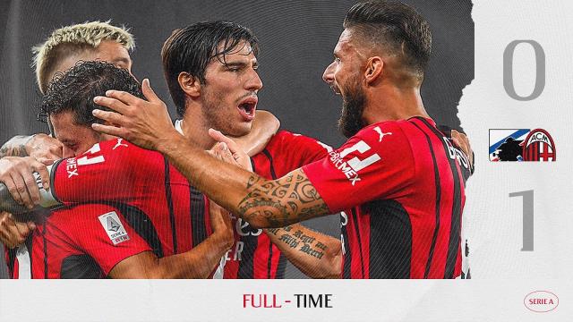 Sampdoria-Milan 0-1, highlights