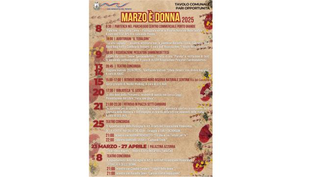 San Benedetto del Tronto, ''Marzo è donna'': ritorna il calendario degli eventi