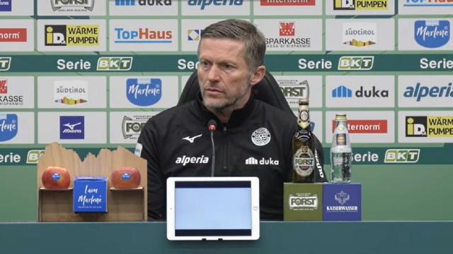 Sudtirol-Feralpisalò 1-0, voci Valente (“Modulo non conta. Futuro? Vedremo...”) e Zaffaroni (“Prestazione positiva”)