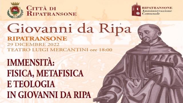 Giovanni da Ripatransone, convegno di fine anno dedicato al filosofo medievale