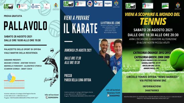 Offida: ''Settembre & Sport'', due giorni di sport e divertimento