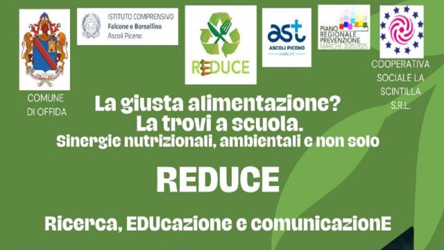A Offida parte il Progetto Reduce per ridurre gli sprechi alimentari della mensa scolastica