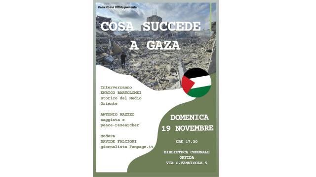 Offida, iniziativa su guerra Israele-Palestina alla biblioteca comunale organizzata dal collettivo 'Casa Rossa'