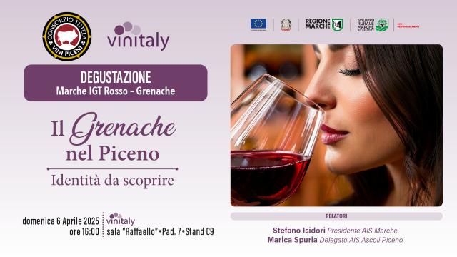 Al Vinitaly degustazione dedicata al Grenache nel Piceno. Capecci: ''Grazie ad AIS Marche per la disponibilità''