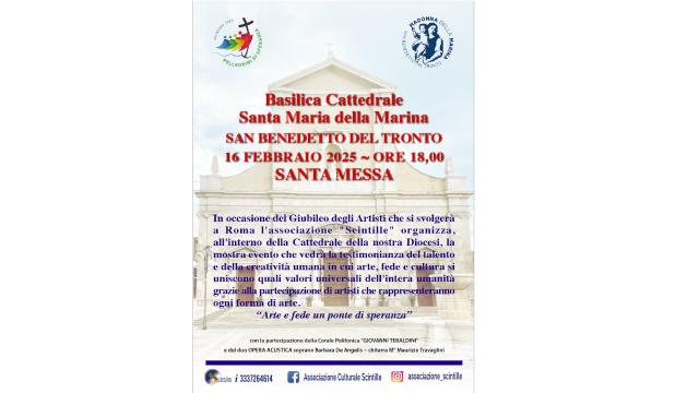 Giubileo degli artisti, a San Benedetto mostra-evento alla Basilica Cattedrale Santa Maria della Marina