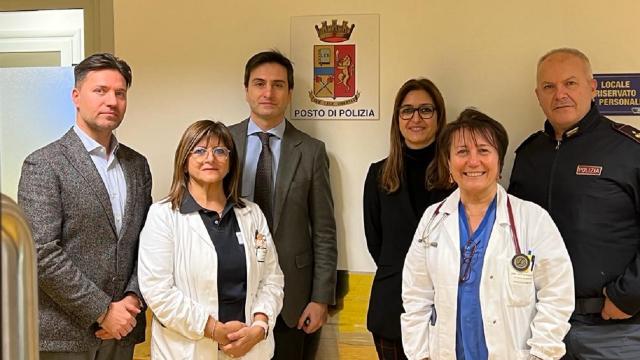 Ospedale San Benedetto, riattivato posto di Polizia all’interno del Pronto Soccorso