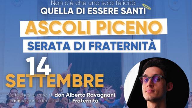 Diocesi Ascoli Piceno, incontro con don Alberto Ravagnani e i giovani di Fraternità