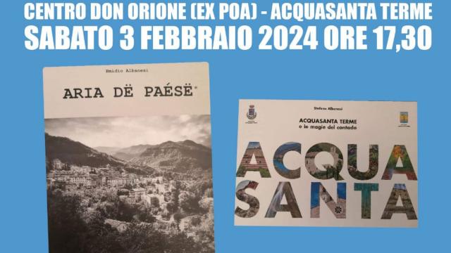 Acquasanta Terme, doppia presentazione: catalogo fotografico e raccolta di poesie di Emidio e Stefano Albanesi